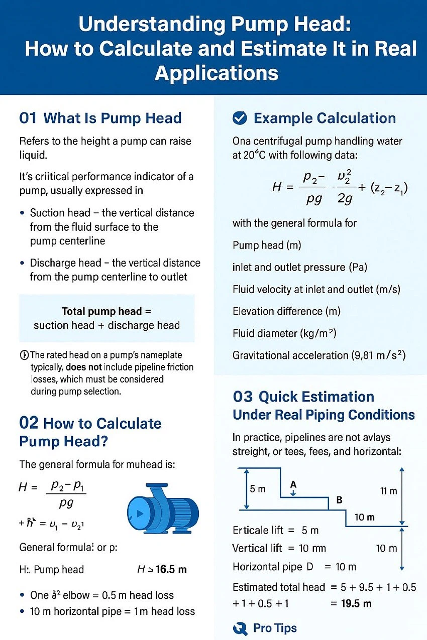 Understanding Pump Head How to Calculate and Estimate It in Real Applications Understanding Pump Head How to Calculate and Estimate It in Real Applications